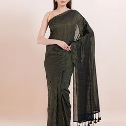 PUKU Striped Daily Handloom Saree-image-32