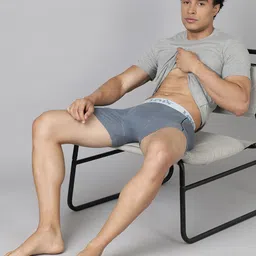 Levis Pack of 2 Pure Cotton Long Trunks Style#007A-CONTRA-BBF-P2, BLMNVY image 2