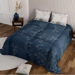 Stoa Paris Whispers of Paris Percale Blue Patina Super King Bed Sheet Set with 2 Pillow Cover image 4