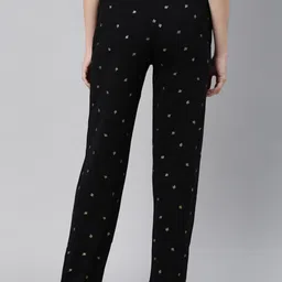 Kryptic Pack Of 2 Printed Pure Cotton Relaxed-Fit Mid-Rise Lounge Pants image 4