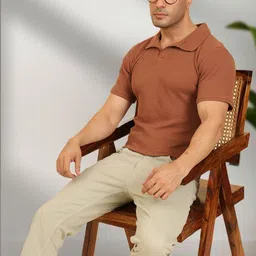 UNIQSOME Men Polo Collar T-shirt image 4