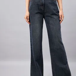 Chemistry Women Comfort Flared Washed High-Rise Clean Look Jeans-image-43