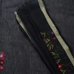 TEEJH Floral Embroidered Supernet Kota Saree image 4