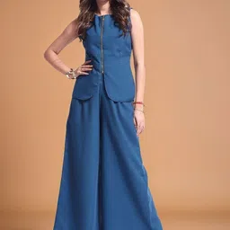 all about you Round Neck Waistcoat With Trousers Co-Ords-image-28