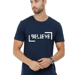 ECOLINE Clothing Men Bio Finish Typography Printed Round Neck Cotton T-shirt-picture-34