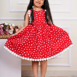 COTLAND FASHION Floral Print A-Line Dress-image-68