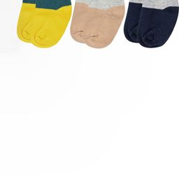 NESKA MODA Kids-Unisex Pack Of 3 Multi Ankle Length Socks-picture-16