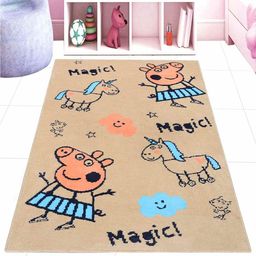 Saral Home Peppa Pig Polypropylene Yarn Carpet - Brown-picture-31