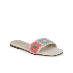 Zebba Women Open Toe Flats with Bows image 3