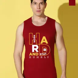 WOOSTRO Men Pack of 2 Typography Printed Round Neck Cotton Slim Fit T-shirts-picture-37