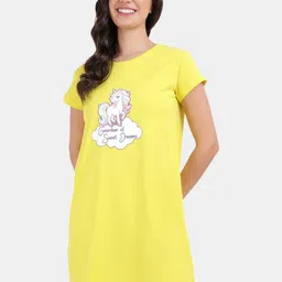 SNAPPY B Women Printed Applique T-shirt-image-32