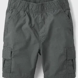 THE CHILDREN'S PLACE Boys Solid Pure Cotton Cargo Shorts-picture-24
