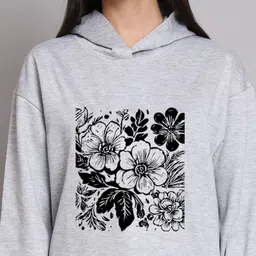 7 ISLANDS Women Printed Hooded Sweatshirt image 4