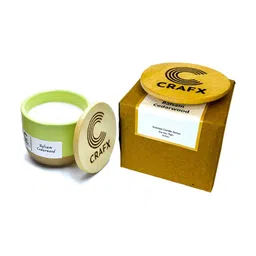 Crafx Green & White Jar Candle-picture-25