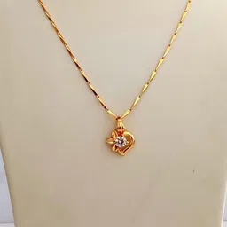 Nawab Collection Gold-Plated Alloy Pendants with Chains-image-9