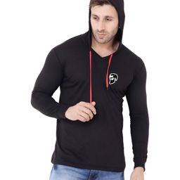 BEYOU FASHION Hooded Neck Slim Fit T-shirt-picture-40