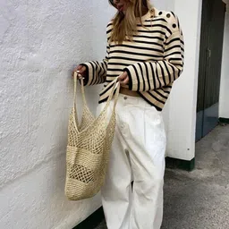 StyleCast x Revolte Women Striped Printed Pullover image 5