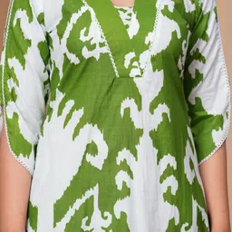 Toflei Women Ethnic Motifs Printed Cotton A-Line Kurta with Palazzos image 2