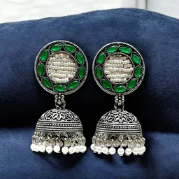 Anouk Circular Jhumkas Earrings image 4