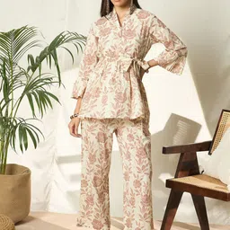 Bandia Floral Printed Tunic With Trousers Co-Ords-picture-30