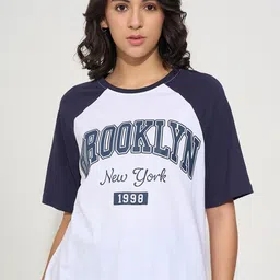 Ajile by Pantaloons Women Typography Printed 1 T-shirt image 5