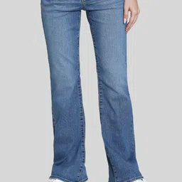 AMERICAN EAGLE OUTFITTERS Women Mid-Rise Clean Look Light Fade Bootcut Jeans-image-13