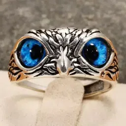 Ringzinnie Owl Eye-Studded Adjustable Finger Ring-picture-32