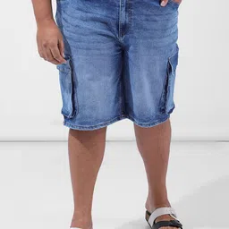 hardsoda by the indian garage co Hardsoda by The Indian Garage Co. Men Plus Size Mid-Rise Cargo Shorts-picture-26