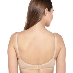 Inner Sense Solid Organic Antimicrobial Feeding Bra Pack of 2 - White & Beige image 3