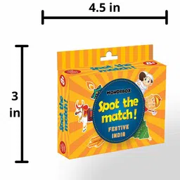 Wondrbox Spot The Match Festive India Card Game - Multicolour image 3