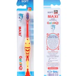 Maxi Goldie Junior Toothbrush Pack of 6 - Multicolour image 3