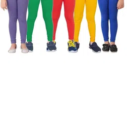 Tik Tok WEARS Girls Red Churidar Length Leggings-picture-26