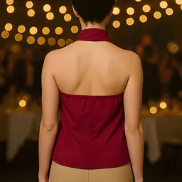 don't be basic Halter Neck Top image 4