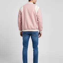 Mast & Harbour Men Solid Long Sleeves Varsity Jacket image 2