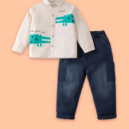 Hopscotch Boys Crocodile Printed Clothing Set-picture-44