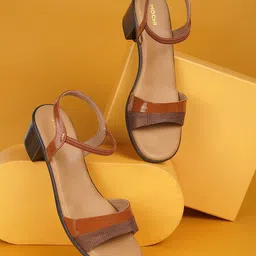 Mochi Women Block Heels Sandals image 1