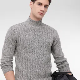 French Connection Self Design Knitted Sweater-picture-10