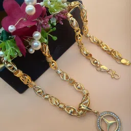 SHANKHRAJ MALL Gold-Plated Contemporary Pendants with Chains-picture-36