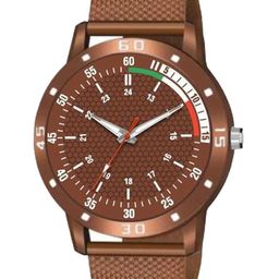 Miss Perfect Men Embellished Dial & Textured Straps Analogue Watch-picture-21