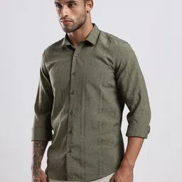 NEVER NEUD Men Classic Slim Fit Casual Shirt image 5