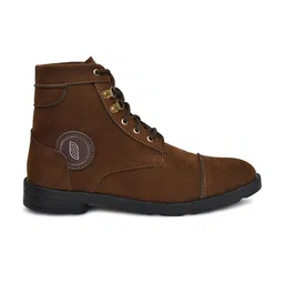 ARIWA Men Brown Block-Heeled Regular Boots image 4