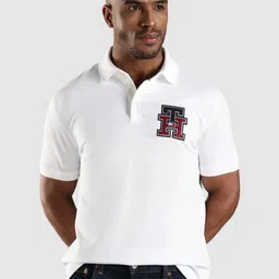 Tommy Hilfiger Men Solid Polo Collar T-shirt-picture-38