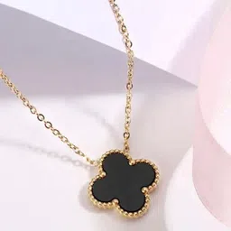 DIVASTRI Gold-Plated Floral Pendants with Chains-picture-40