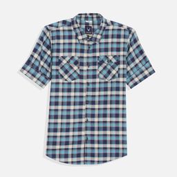 Allen Solly Junior Boys Slim Fit Spread Collar Checked Cotton Casual Shirt-picture-9