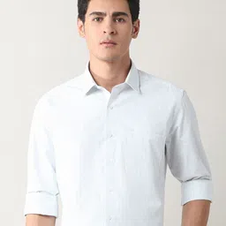Arrow Tartan Checks Spread Collar Classic Formal Shirt-picture-12