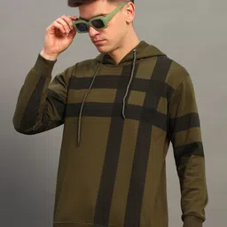 THE CASUALS Colourblocked Hooded Cotton Pullover image 4