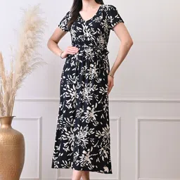 Ikonic klaer Women Floral Printed Midi Dress-picture-19