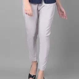 Comfort Lady Women Regular Fit Mid-Rise Cotton Regular Trouser-picture-32