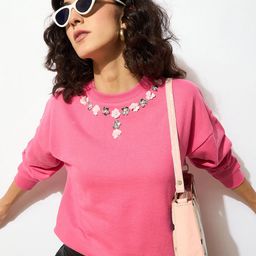 SASSAFRAS Women Embellished Sweatshirt-picture-14