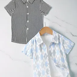 RAVYA TRENDZ Boys Classic Printed Casual Shirt-picture-44